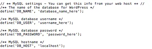 Adding details to WP config