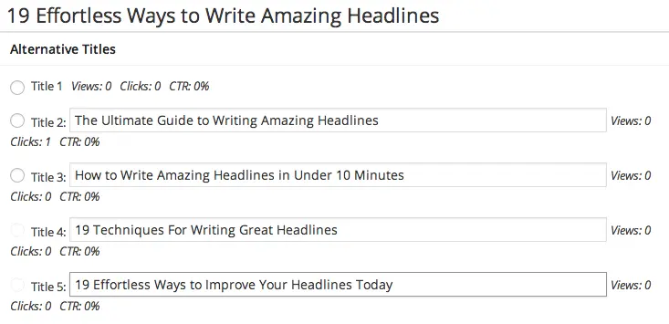 AB testing headlines