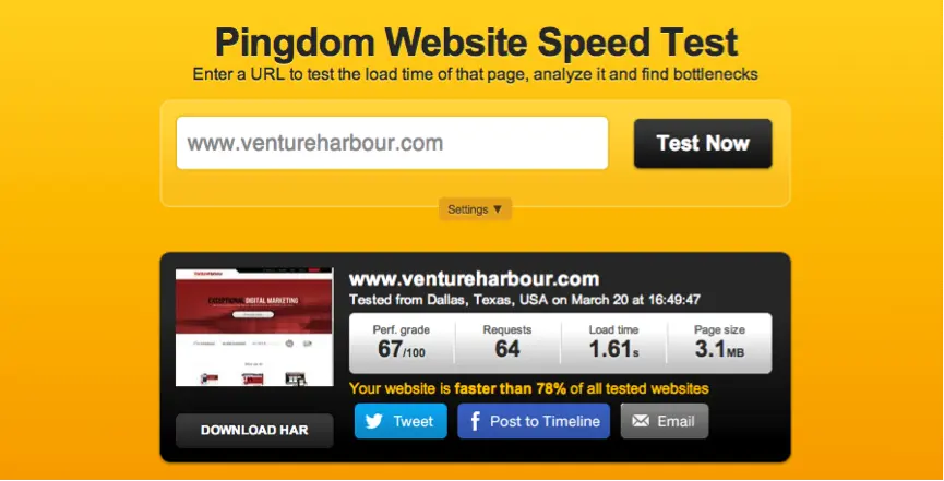 Page Speed Before