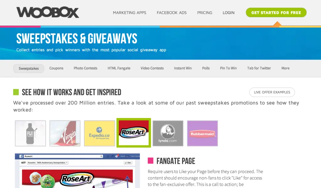 Woobox sweepstakes