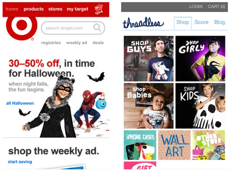 Target mobile commerce
