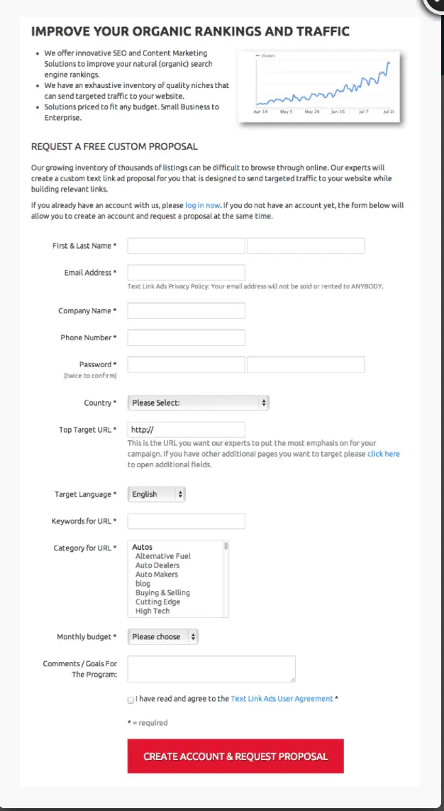 Multiple fields capture better quality leads
