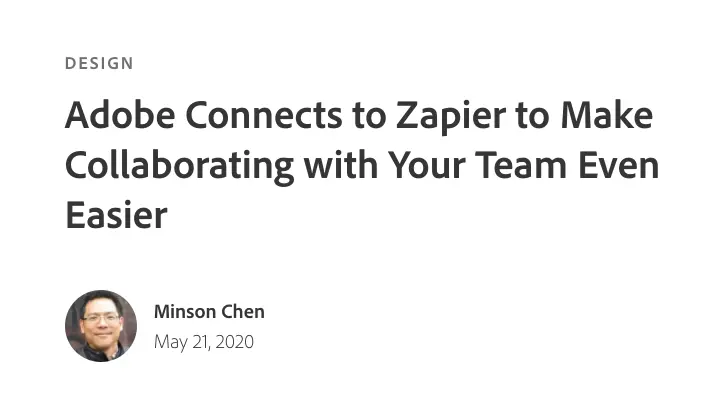Zapier mention on the Adobe blog.