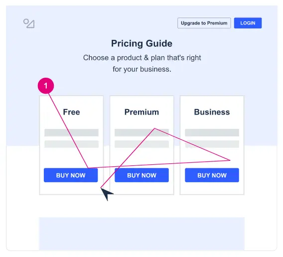 VWO pricing guide highlighting purchase options.
