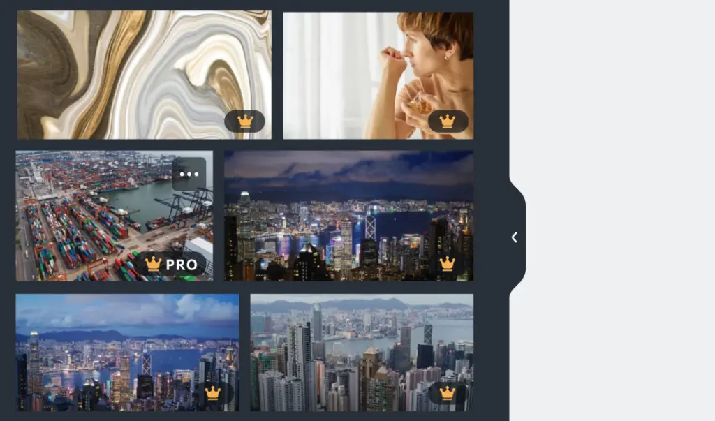 Canva design interface displaying various template options.