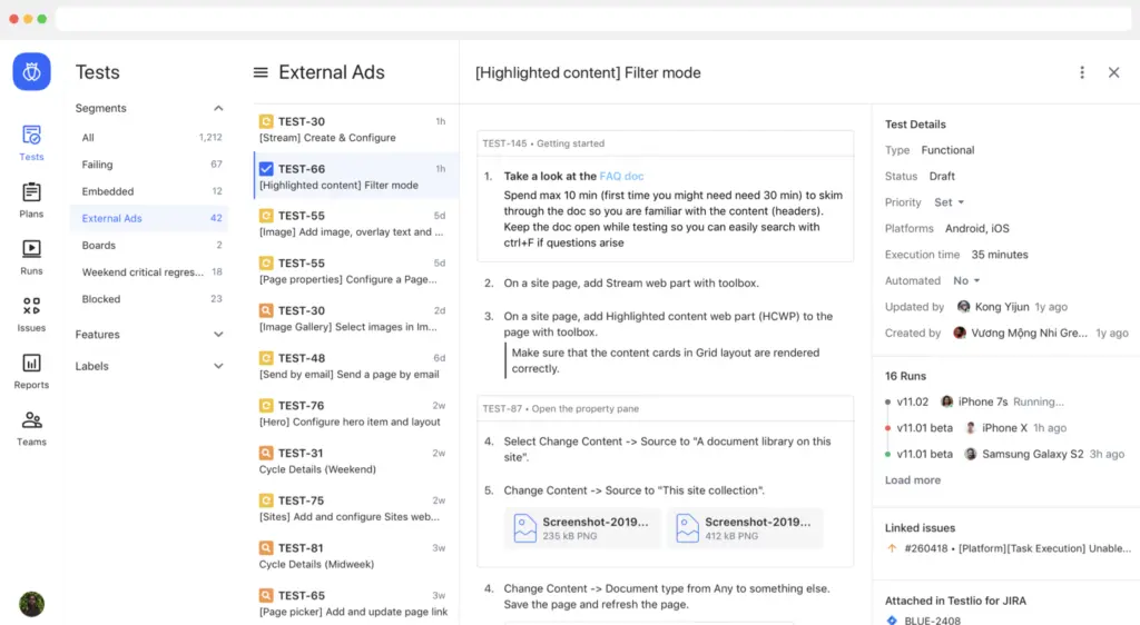 teslio-screenshot-qa-test-automation