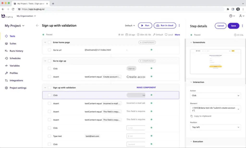 bugbug-screenshot-qa-test-automation