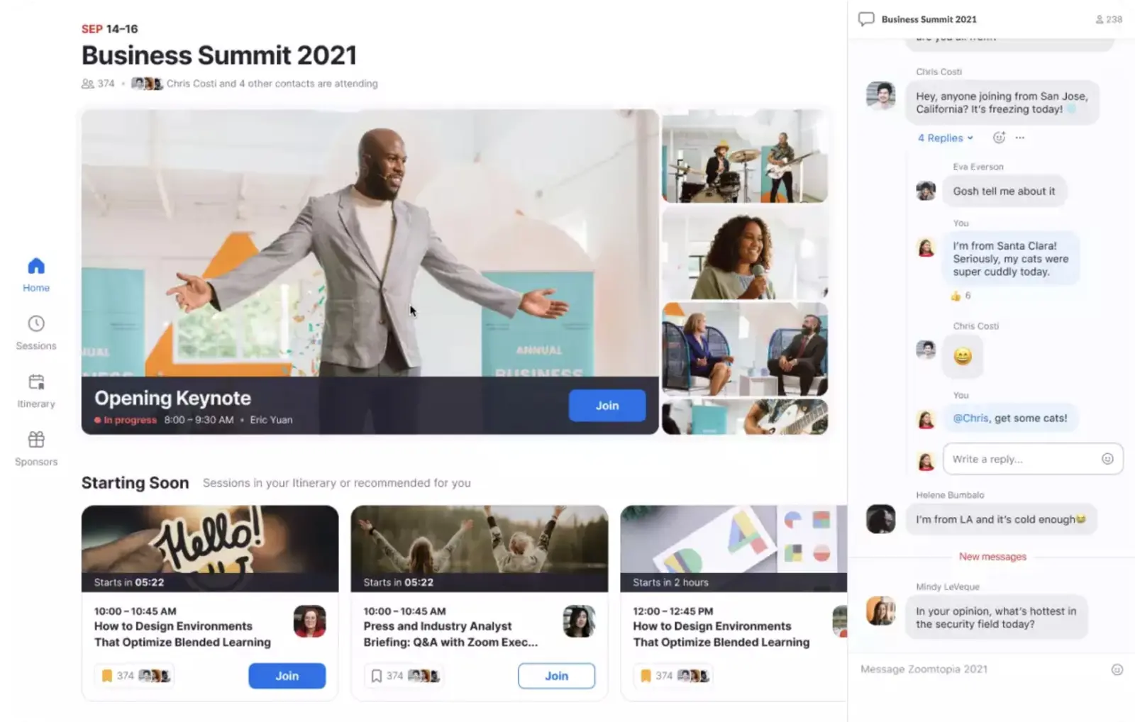 Zoom Events review virtual event platforms