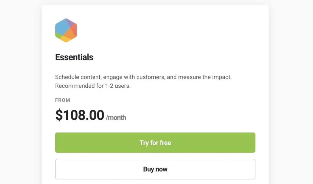 Brandwatch Essentials pricing