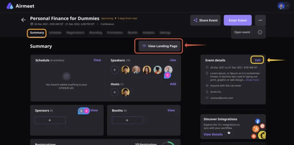 Airmeet usability virtual event platforms