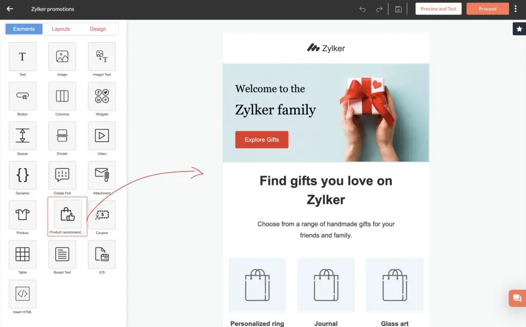 email deliverability zoho product recommendations
