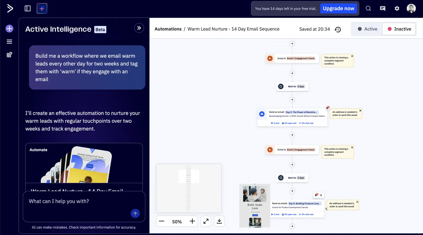 activecampaign webflow email marketing