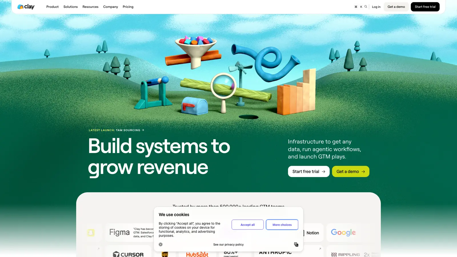 Clay homepage