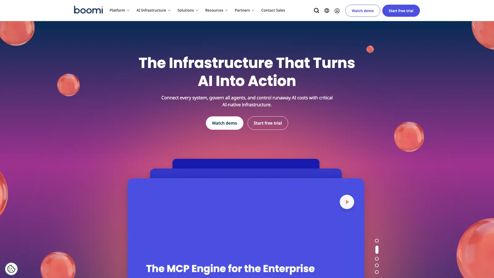 Boomi homepage