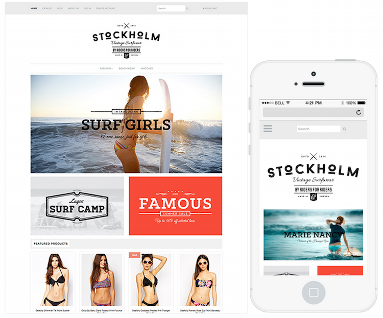 Shopify store