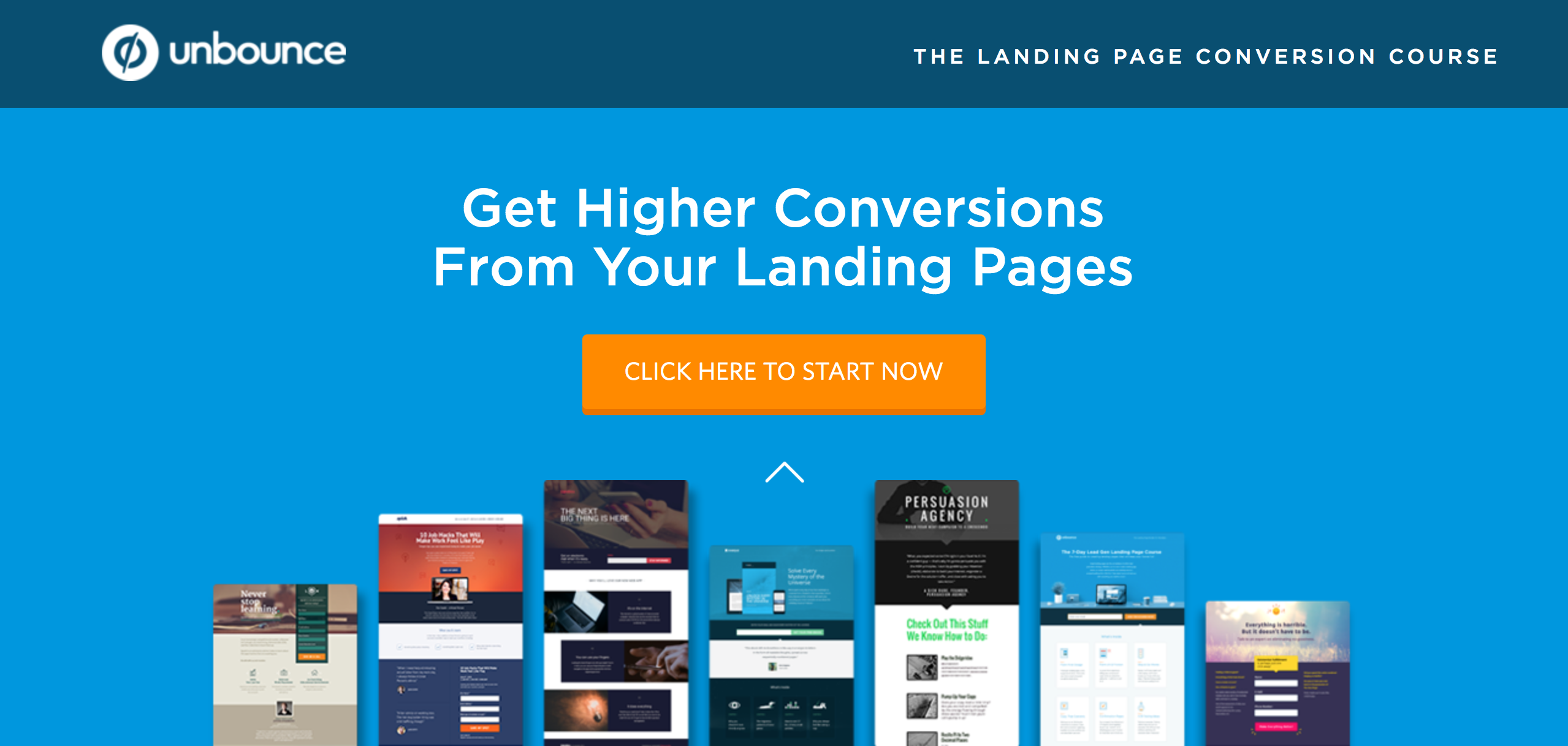 Unbounce landing page