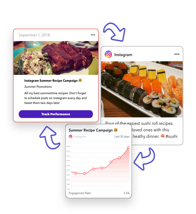 Instagram Summer Recipe Campaign engagement data and performance trends.