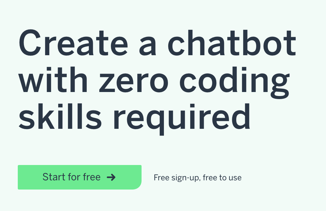 Flow XO chatbot creation interface highlighting no coding skills needed.