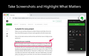 rnote Web Clipper showing webpage annotation and screenshot features.
