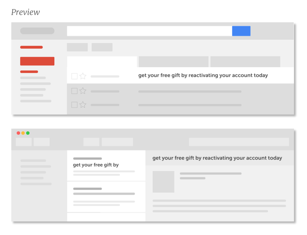 CoSchedule's Email Subject Line Tester preview showing subject line analysis for reactivating accounts.