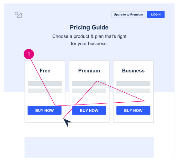 VWO pricing guide highlighting purchase options.