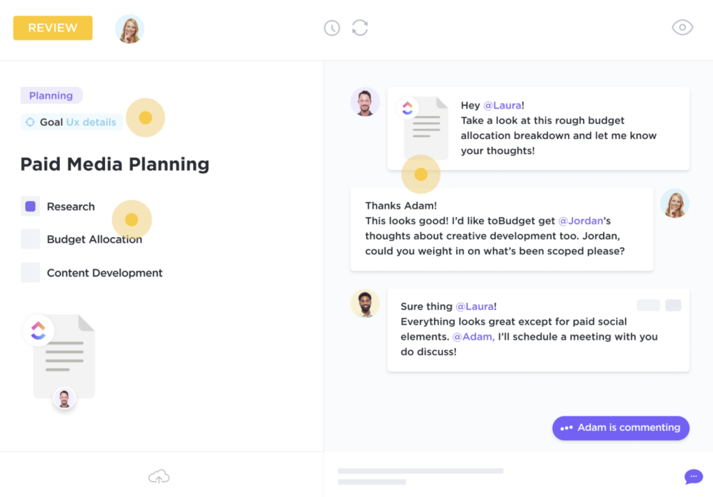 Figma design interface showcasing a team collaboration on project planning.