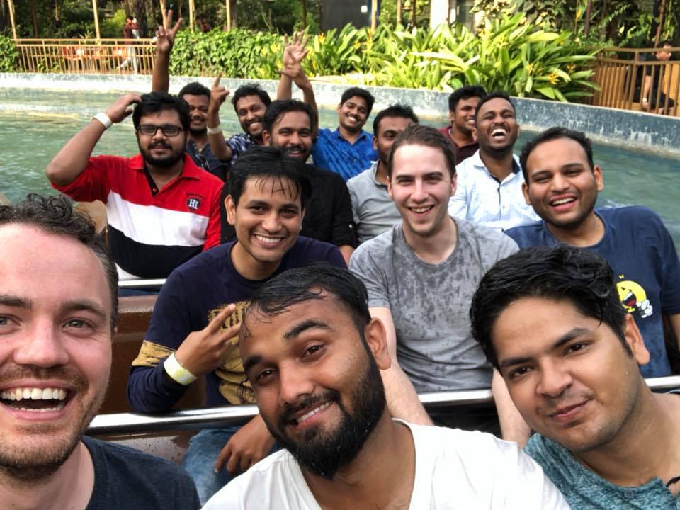 Venture Harbour team in India around the Leadformly launch
