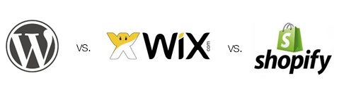 Wordpress vs. Wix vs. Shopify