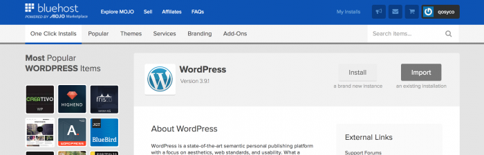 Installing WordPress