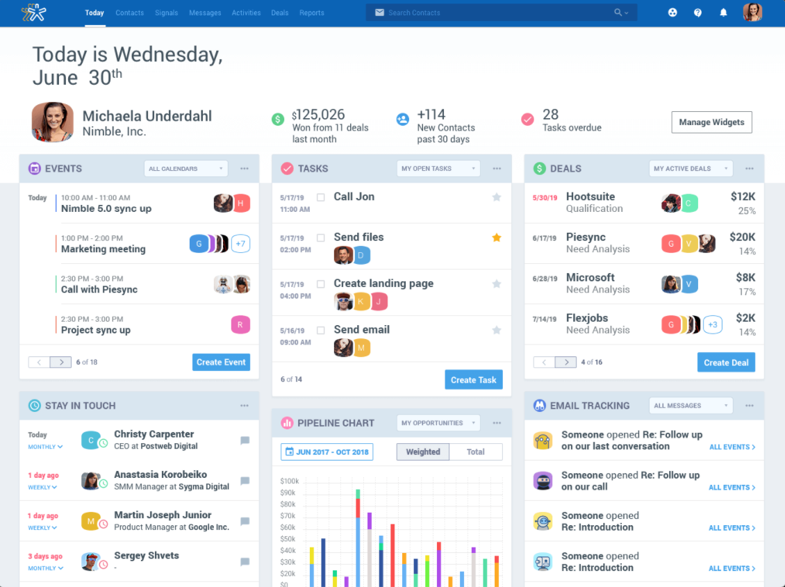 Nimble social crm