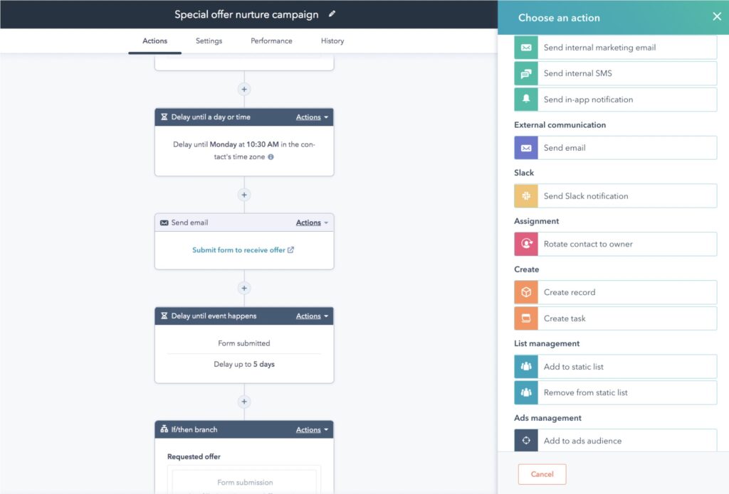 hubspot automation builder
