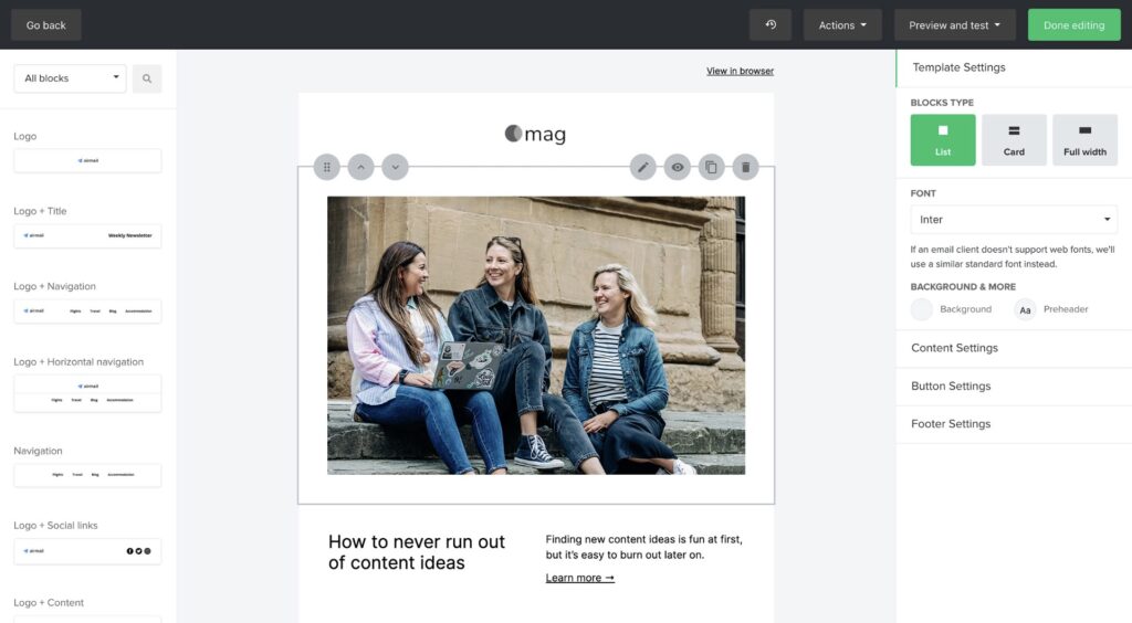 mailerlite saas email marketing