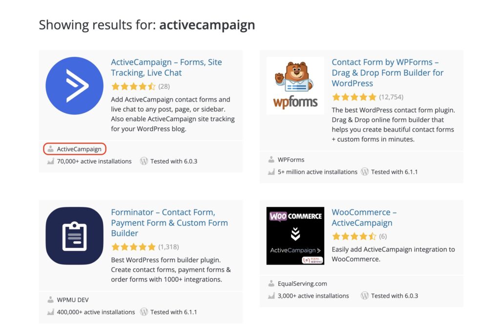 wordpress email marketing integrations
