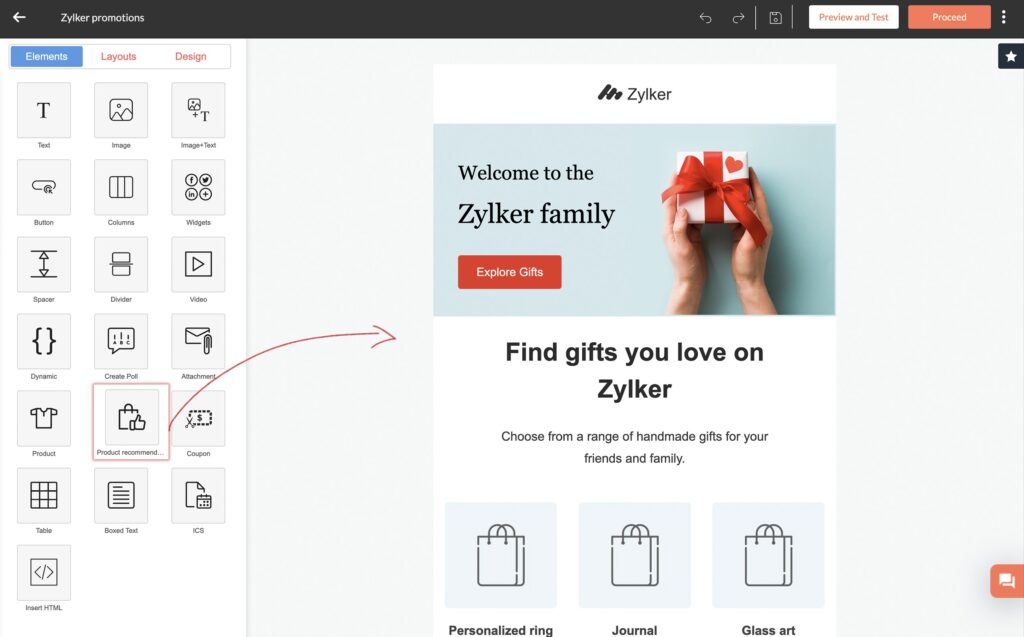 email deliverability zoho product recommendations